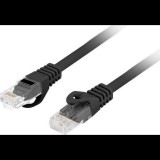 Lanberg PCU6-10CU-0300-BK 3m Cat6 U/UTP AWG26 LSZH árnyékolatlan fekete patch kábel (PCU6-10CU-0300-BK)