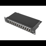 Lanberg PPF6-9012-B 10" Patch panel - 12 port (PPF6-9012-B)