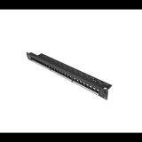 Lanberg PPKS-1024-B 19" Üres patch panel - 24 port (PPKS-1024-B)