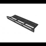 Lanberg PPKS-1124-B 19" Üres patch panel - 24 port (PPKS-1124-B)