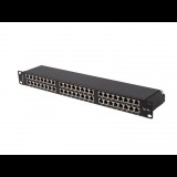 Lanberg PPSA-1048-B 19" Patch panel - 48 port (PPSA-1048-B)