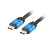 Lanberg Premium HDMI 2.0 apa / apa kábel, 3.0m, 4K60Hz, kék - CA-HDMI-20CU-0030-BL