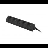 Lanberg PS0-05E-0150-BK 5-ös elosztó 1.5m (PS0-05E-0150-BK)