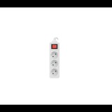 Lanberg PS1-03E-0150-W 3-as túlfeszültség védő - elosztó 1.5m (PS1-03E-0150-W)