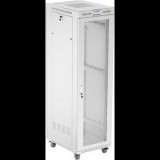 LANBERG Rack szekrény 42U 600x800 szürke LCD perforált ajtó (FF01-6842-23SL)
