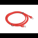 Lanberg U/UTP Cat5e RJ45 Patch Kábel 2m 10db - Piros (PCU5-20CC-0200-R)