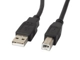 Lanberg USB-A (M) to USB-B (M) 2.0 cable 1m Black Ferrit  CA-USBA-11CC-0010-BK
