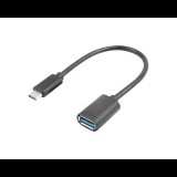 Lanberg USB-C apa - USB-A anya Adapter 15cm (AD-UC-UA-04)