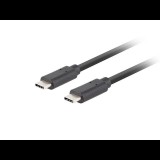 Lanberg USB-C - USB-C adat- és töltőkábel 1.8m fekete (CA-CMCM-32CU-0018-BK) (CA-CMCM-32CU-0018-BK) - Adatkábel