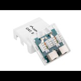 Lanberg UTP RJ45 CAT5e Árnyékolt csatlakozó doboz - Fehér (OS5-0002-W)