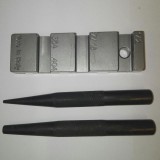 Láncszegecselő Tecomec kiütő készlet