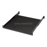 LANDE LN-RAF-RMC-1145-BL 19" 450 mm mély 1U 4 ponton rögzíthető állítható fekete tálca (LN-RAF-RMC-1145-BL)