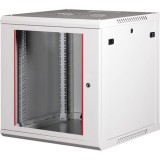 Lande PROlineB 600x600 lapraszerelt 12U 19" fali rack szekrény szürke (LN-WB-12U6060-LG-F) (LN-WB-12U6060-LG-F)