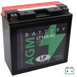 Landport LT14B-BS,  YT14B-BS 12V 12Ah gondozásmentes AGM (zselés) motor akkumulátor