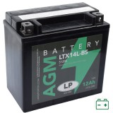 Landport LTX14L-BS, YTX14L-BS 12V 12Ah gondozásmentes AGM (zselés) motor akkumulátor