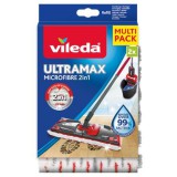 Lapos felmosó utántöltő, 2in1, VILEDA Ultramax, fehér-piros (KHTV101)