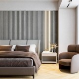 Larata Design Akusztikus falpanel VILÁGOS SZÜRKE 30x280 cm