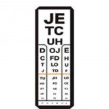 Látásvizsgáló papírmasé felnőtt betűs-villás