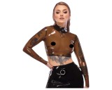 Late X LATEX - áttetsző latex felső (áttetsző-fekete)