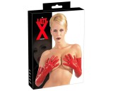 Late X LATEX - hosszú, unisex kesztyű (piros)