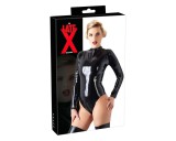 Late X LATEX - hosszúujjú női body (fekete)