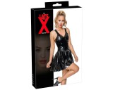 Late X LATEX - miniruha fodros szoknyával (fekete)