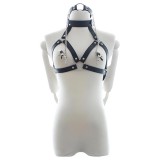 Latetobed - mellhám szájpecekkel és bimbócsipesszel (fekete)