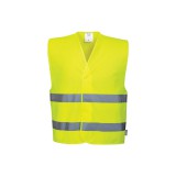 Láthatósági mellény két csíkos S/M