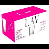 LAV Aras Long Drink 300ml Koktélos üveg pohár szett 6 darabos (LV-ARA263F)
