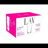LAV Galata Long Drink 340ml Koktélos üveg pohár szett 6 darabos (LV-GLT397F)