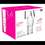 LAV Helen Long Drink 515ml Koktélos üveg pohár szett 6 darabos (LV-HLN386F)