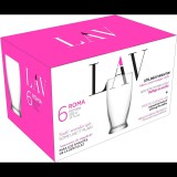 LAV Roma Long Drink 350ml Koktélos üveg pohár szett 6 darabos (LV-ROM396F)