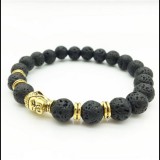 LÁVAKŐ ÁSVÁNYI KARKÖTŐ - ARANYSZÍNŰ BUDDHÁVAL