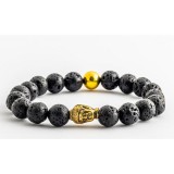 LÁVAKŐ KARKÖTŐ -  ARANYSZÍNŰ BUDDHÁVAL