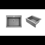 LAVEO KOMODO Körbeépíthető Gránit Mososgató szürke