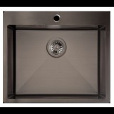 LAVEO MARMARA Acél Inox Mosogató grafit színű
