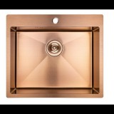 LAVEO MARMARA Acél Inox Mosogató réz színű