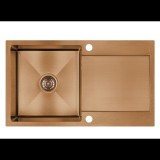 LAVEO MARMARA Acél Mosogató réz