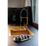 LAVEO MARMARA egymed.csepptálcás mosogató, Arany