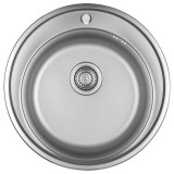 LAVEO ORION egykör inox mosogató szifonnal K.