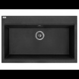 LAVEO TAU 8 Gránit Mosogató szemcsés fekete