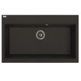 LAVEO TAU 8 nagymedencés mosogató, matt fekete