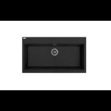 LAVEO TAU 9 Gránit Mosogató matt fekete