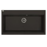 LAVEO TAU 9 nagymedencés mosogató, matt fekete