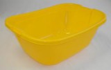 Lavór szögletes, műanyag,  30 l, sárga (1022)