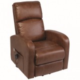 Lazy Up egymotoros fotel 130kg-ig 2év garanciával antik bőr színben