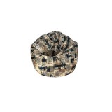 LazyBag XL beltéri babzsákfotel – retro újság mintás