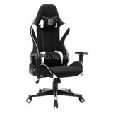 LC POWER GCN LC-GC-703BW Gaming szék - Fekete/Fehér (LC-GC-703BW)