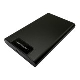 LC-Power LC-25U3-C4 2.5" HDD/SSD külső ház, USB-C, alumínium, fekete