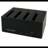 LC Power LC-DOCK-U3-4B 4x 2.5"-3.5" merevlemez dokkoló (LC-DOCK-U3-4B)